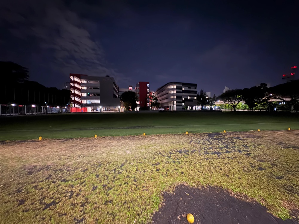 School after dark