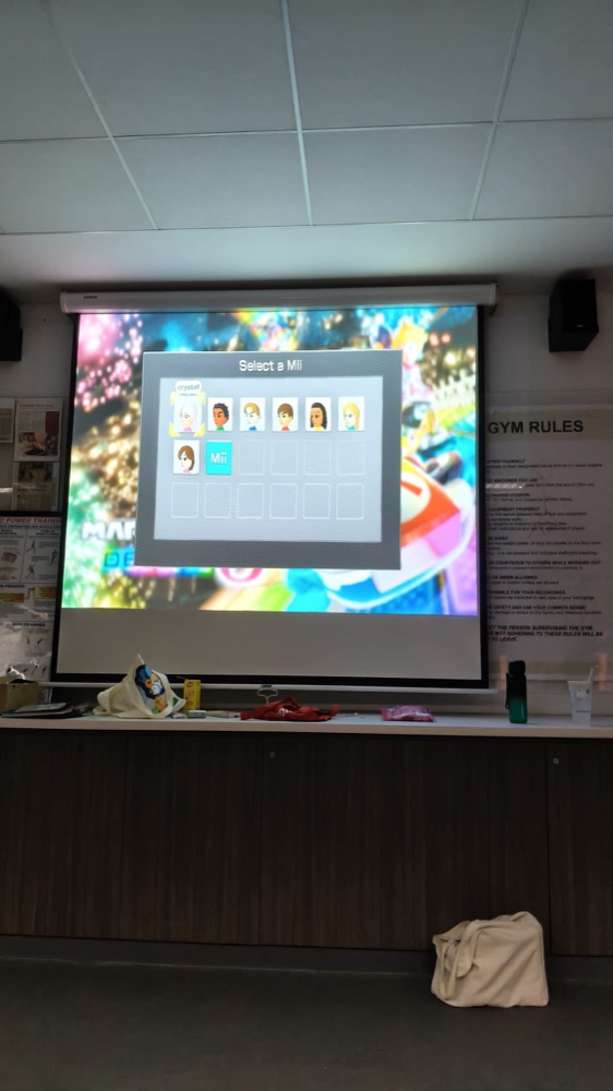 A demo up on the screen