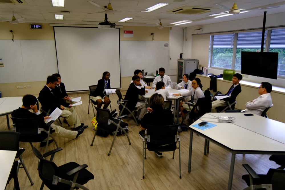 Filming in the classroom